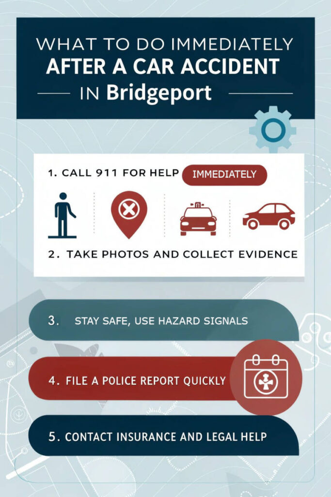 what-to-do-immediately-after-a-car-accident-in-bridgeport-infographic