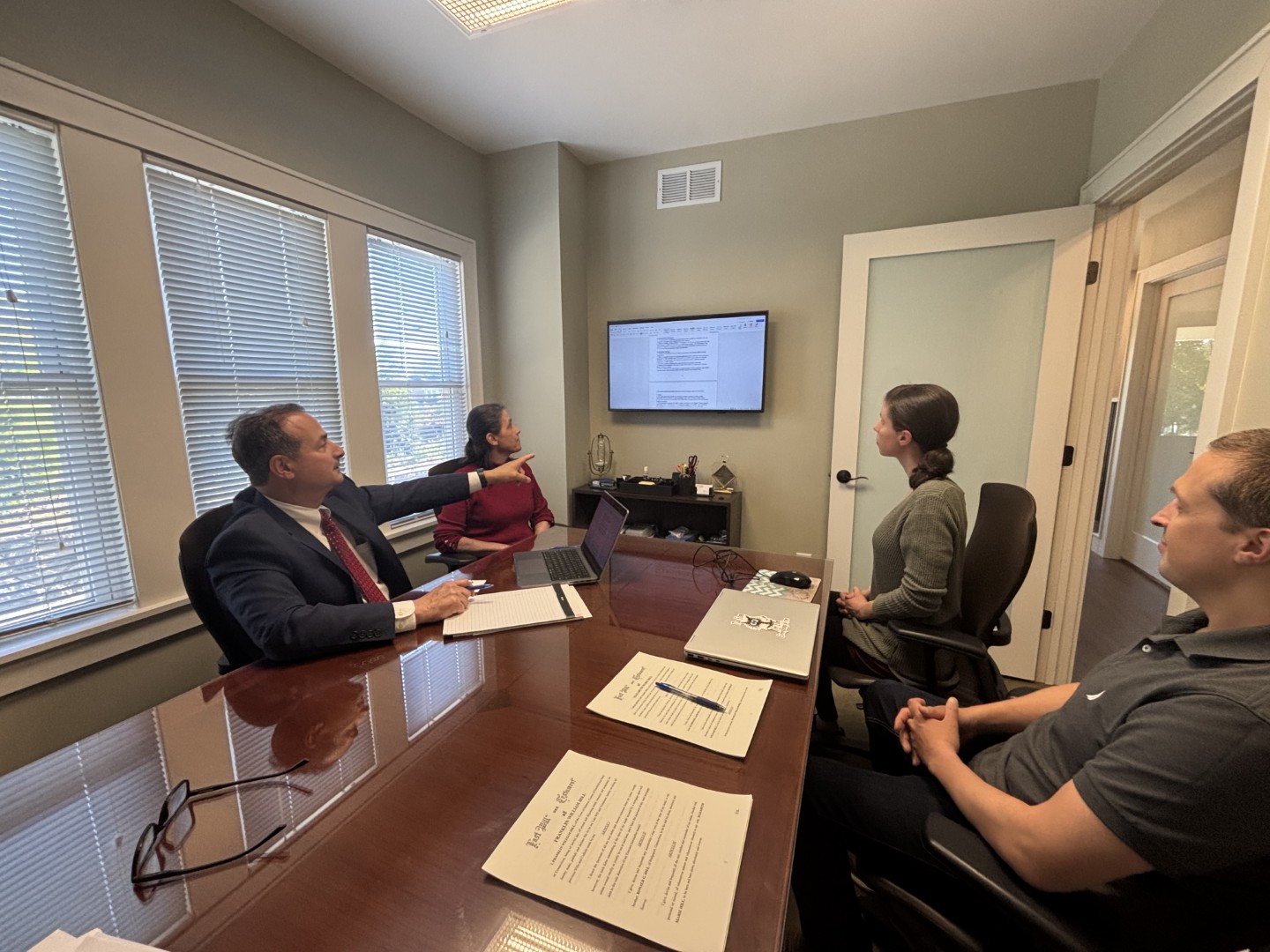 Attorney Raymond W. Ganim in his office.