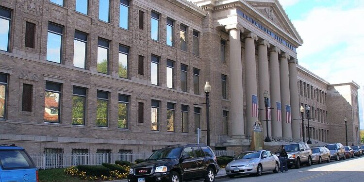 The Bridgeport City Hall, located at Lyon Terrace, City Hall is a significant landmark in Bridgeport, serving as a hub for various important offices, including the mayor's office, economic development, legal, budget, and public facilities. 